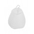 XXL pear-shaped fabric pouf, indoor/outdoor use, 75 x 75 x H120 cm Color White