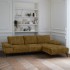 Milan wide angle sofa 5 seats 293X167CM in premium fabric Right / Left Right