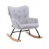 Child rocking chair in velvet, 63x49xH68 cm - SIMBA Color Grey