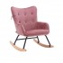 Fluwelen schommelstoel voor kinderen, 63x49xH68 cm - SIMBA Kleur Roze