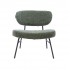 Chair in mottled fabric with black legs, 66x65xH68 cm - TARA