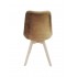 Fluwelen stoel, beukenhouten poten, 58x49,5xH82 CM- ALBA