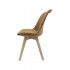 Chaise en velours, pieds en bois d'hêtre, 58x49,5xH82 CM- ALBA