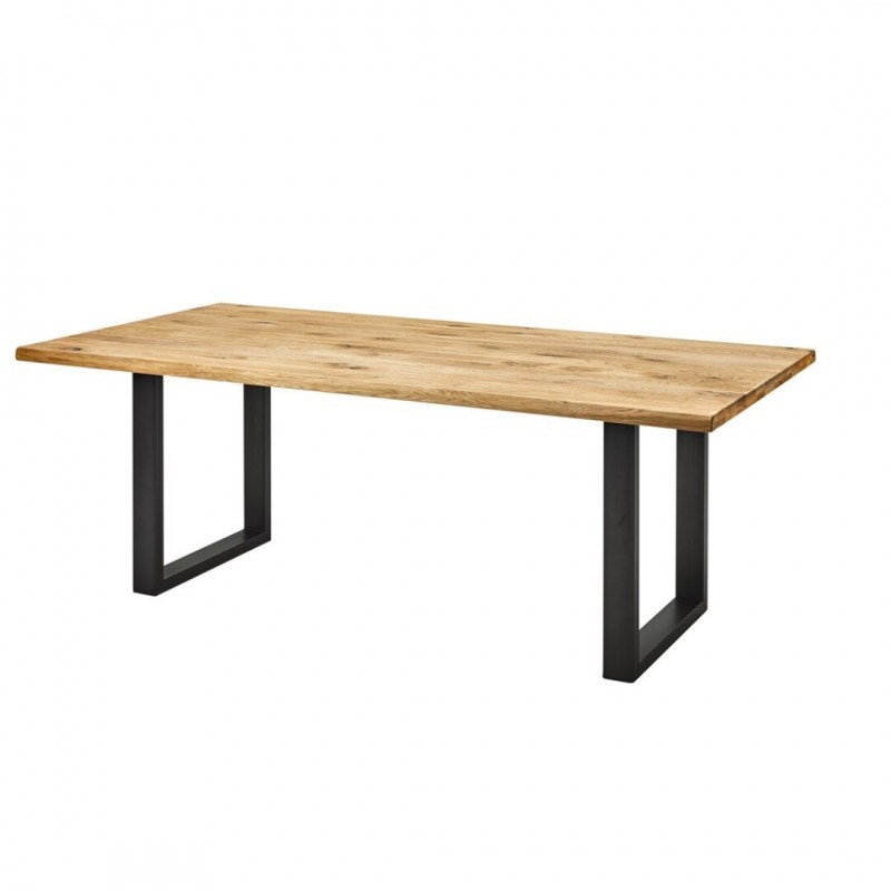 Dining Table In Natural Solid Oak Wood, Wooden Table Legs Bunnings