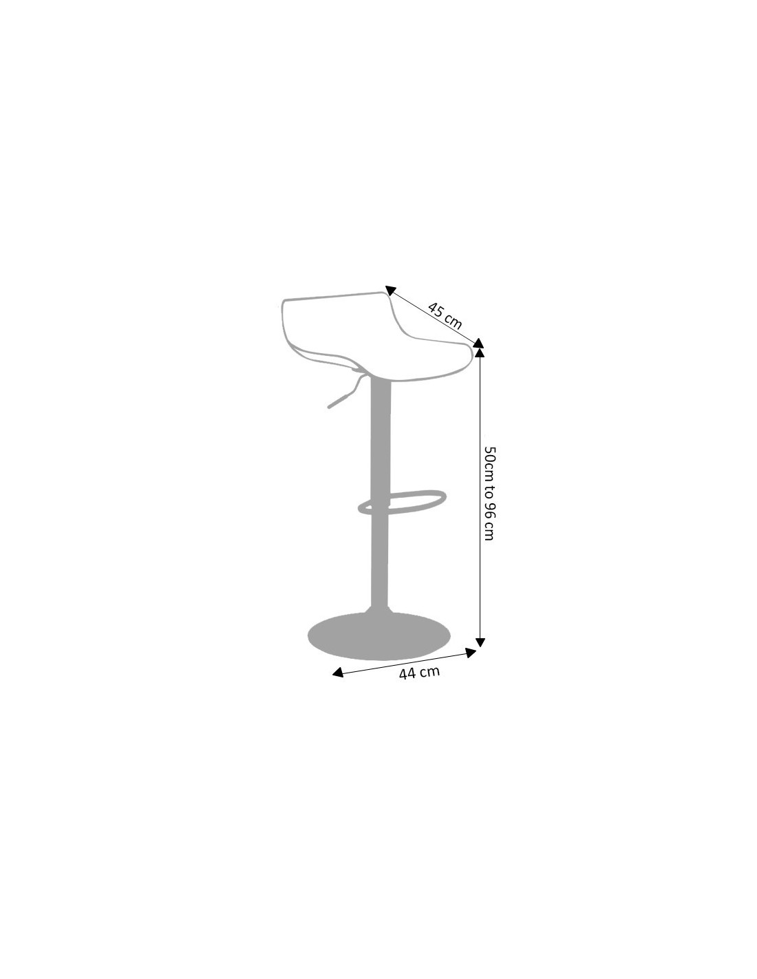 Swivel Kitchen Bar Stool Adjustable Height, How To Measure What Size Bar Stool You Need