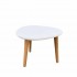 Small Scandinavian wooden side table 35x35x38 cm Color White