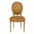 Medallion Chair in velvet LOUIS XVI, wooden structure Color Orange