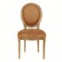 Fluwelen Medaillon-stoel LOUIS XVI, houten structuur Kleur Roest