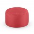 Cylindrical footrest in fabric, D40xH39 cm Color Red