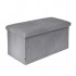 bench box velvet tidy all 76x38x38cm Color Grey