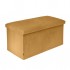 bench box velvet tidy all 76x38x38cm Color Camel