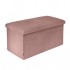 bench box velvet tidy all 76x38x38cm Color Pink