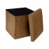 Velvet folding footstool storage box
