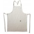 Mottled cotton kitchen apron, 60xH84CM- HAND MADE Color Beige