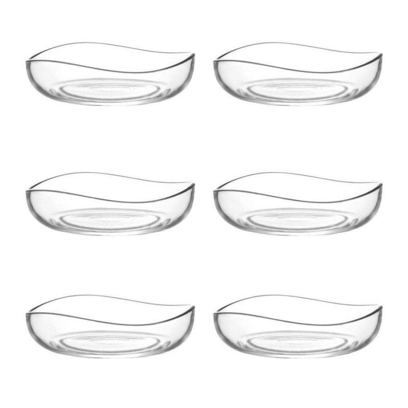 Set of 6 glass dish, D12cm, 150g - LAV
