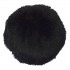 Round cushion, D38CM - SHAGGY Colors Shaggy Black