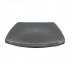 Assiette plate en céramique carrée noir, 27x27CM - ALCEA