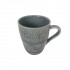 Ceramic mug with mosaic patterns, 350ml - AGATHINE Color Grey
