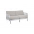 Garden sofa 2-3PLS with cushions, 156x70xH77CM - SHARLY Color Off White