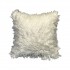 Plain long hair cushion, 45x45CM - SHAGGY Color White