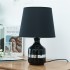 Ceramic table lamp with print, 25x25xH36CM - ALFIE