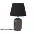 Tafellamp in keramiek met tropische bladeren, 23x23xH35CM - WALTER Kleur Zwart