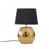 Tafellamp met rooster en zwarte kap, 25x16xH35CM - MOHA Kleur  Gouden