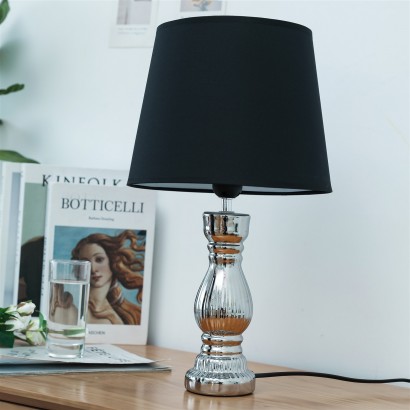 Table Lamp With Design Chandelier And, Black Buffet Table Lamp Shades