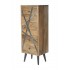 chiffonnier en bois avec tiroirs à motif, 45x35xH120CM - LUND