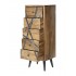 chiffonnier en bois avec tiroirs à motif, 45x35xH120CM - LUND