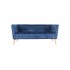 3 seater velvet sofa 75X181XH75CM - HARRIS Color Blue