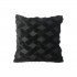 Plush cushion with cutting X design, 43x43cm, 400g Color Black