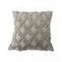 Plush cushion with cutting X design, 43x43cm, 400g Color Grey