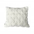 Plush cushion with cutting X design, 43x43cm, 400g Color White