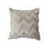 Plush cushion with cutting W design, 43x43cm, 400g Color Grey