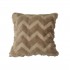 Plush cushion with cutting W design, 43x43cm, 400g Color Camel