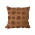 Pompom cushion, 45x45 cm, 400g Color Brown
