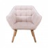 Upholstered velvet armchair - Oslo Color Beige
