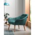Upholstered velvet armchair - Oslo