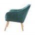 Upholstered velvet armchair - Oslo