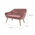 Oslo 2 seater bench sofa in suede