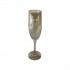 Champagne flute in amber glass, D5xH22 cm Color Ambre