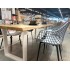 Dining table in Natural Solid oak wood with metal legs -EMILIE
