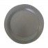 Ceramic dinner plate, grey anthracite, D25 cm - WEST