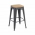 Industrial bar stool inspired by tolix H66CM Color gris foncé