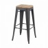 Industrial bar stool inspired by tolix Color MAT H76CM Color gris foncé