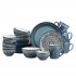 Mug en céramique bleu avec motif blanc, 35CL - MOHI
