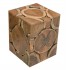 Wooden rectangle stool, 35x35xH45CM - WOODY