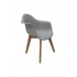 Children's chair in PP, natural legs, 42x42xH56 cm