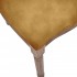 Stoel in fluweel/canvas, houten poten, 48X46XH96 CM - MÉDAILLON